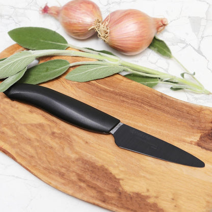 Revolution Series Paring and Santoku Knife Set, Black Blade5