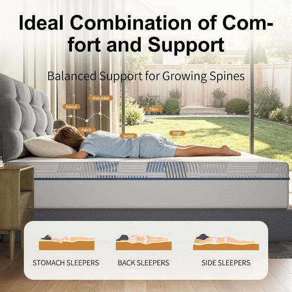 10 Inch Twin Mattress, Cooling Gel Memory Foam Mattress in a Box5