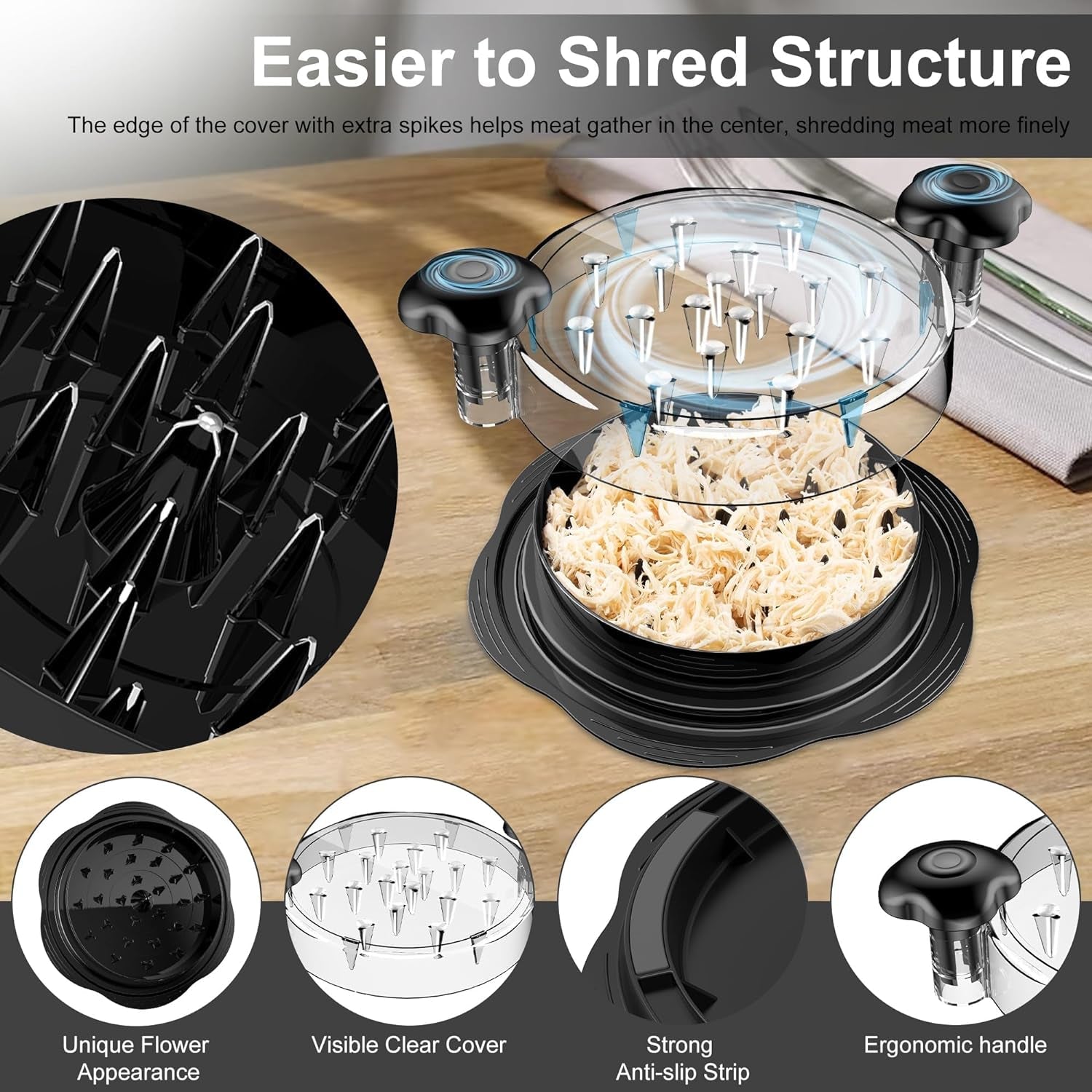 chicken-shredder-tool-twist-large-meat-shredder-with-brush-fork-black-visible-chicken-breast-shredder-strong-anti-slip-strip-ergonomic-handle-bpa-free-kitchen-gadgets-for-pork-beef-chicken