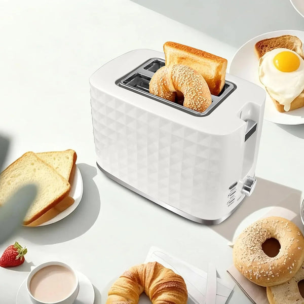 Toaster 2 Slices, Toasters Wide Slot, Bread Toaster with Cancel, Bagel, Defrost Function, Bagel Toasters with Removable Tray & 6 Temperature Settings, Beige7