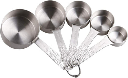 Stainless Steel Measuring Cups and Spoons Set - 5 Cups and 6 Spoons2