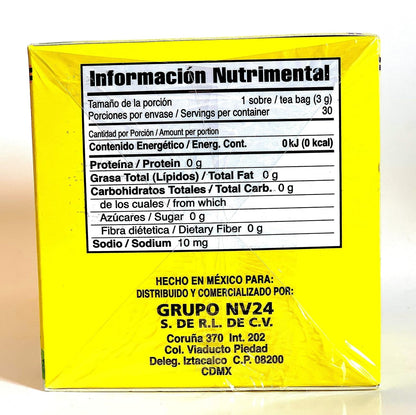 Tea CHUPA Panza, Tea Based ONGINGER Root, PINNEAPPLE, Flaxseed & Cinnamon (30 Tea Bags/0.10 Oz Each)2