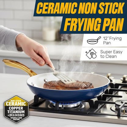15 Pc Pots and Pans Set Non Stick Ceramic Cookware Set3