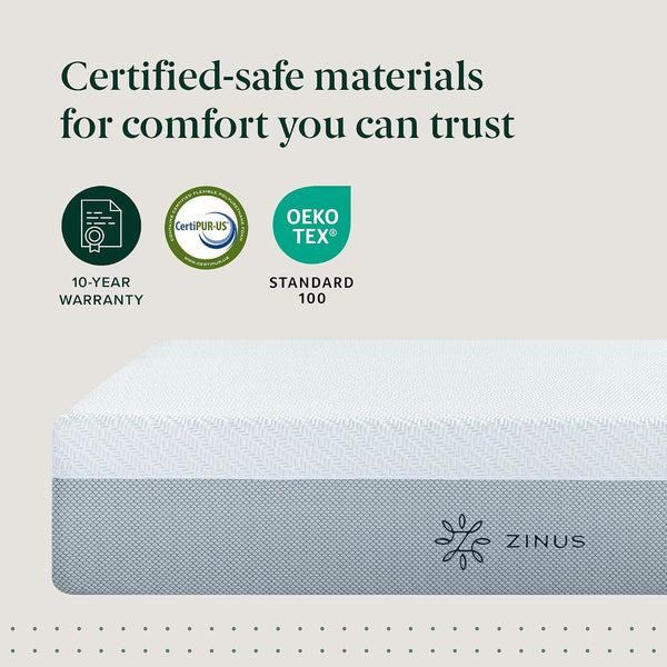12 Inch Full Quadcool Memory Foam Mattress, Medium Feel7