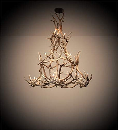 Tiffany 212273 Animals/Insects 16 Light Chandelier from Antlers Collection in Antique Copper Finish, 72.00 Inches1