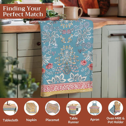 Kitchen Towels Set of 3 Reusable 100% Cotton 27.50" X 20"4