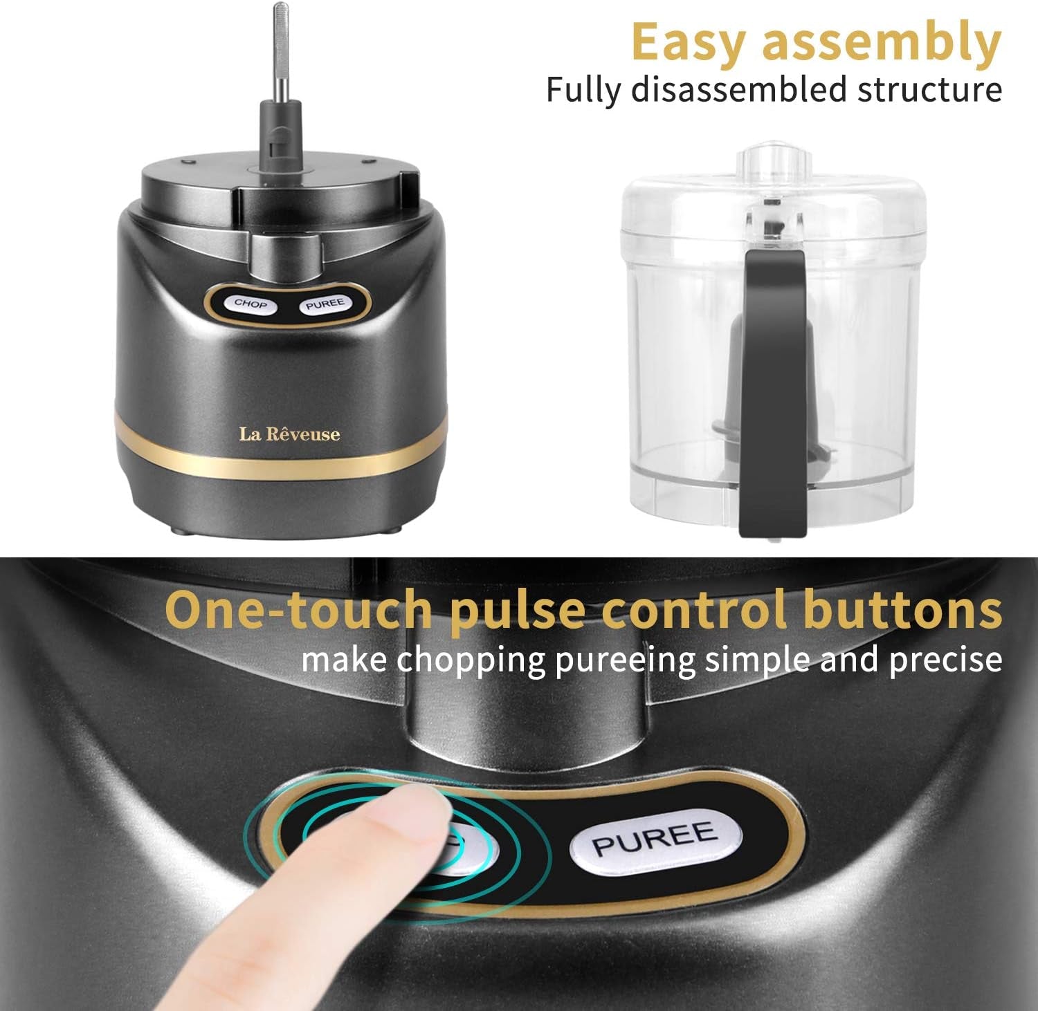2-cup-mini-food-processor-electric-chopper-small-metallic-grey-for-mincing-chopping-grinding-blending-puree-2-pulse-speeds-dishwasher-safe-1-spatula-included-200-watts-larb1814b