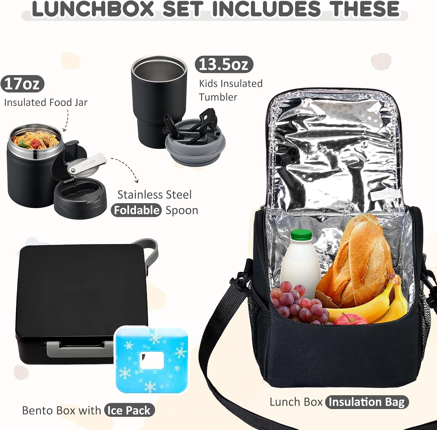 lunch-box-set-with-bento-box-container-17oz-stainless-steel-food-soup-thermo-kids-water-bottle-portable-insulated-lunch-bag-leakproof-hot-cold-retention-for-school-travel-black