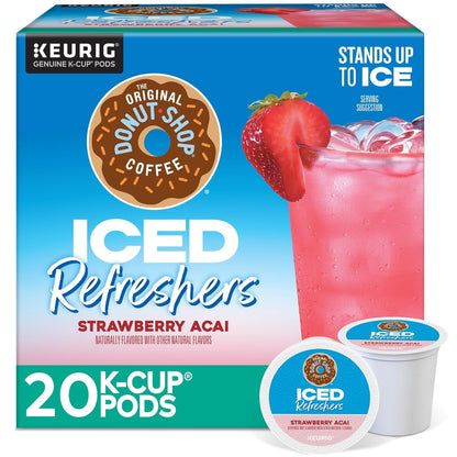 Iced Refreshers, Strawberry Açaí Flavor, Keurig Single Serve K-Cup Pods, 20 Count1
