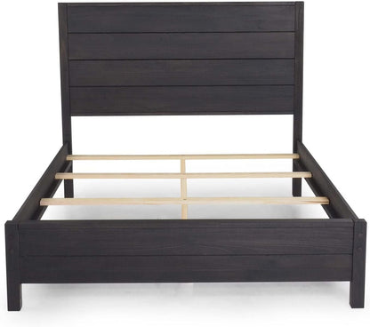 Montauk Solid Wood Bed, Twin Size, Farmhouse Black3