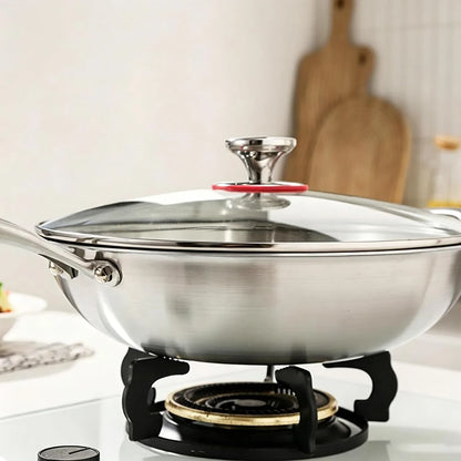 Stainless Steel 316 Wok with Lid, Stir-Fry Frying Pans, Oven and Dishwasher Safe, Induction Compatible (12.5 Inch)3