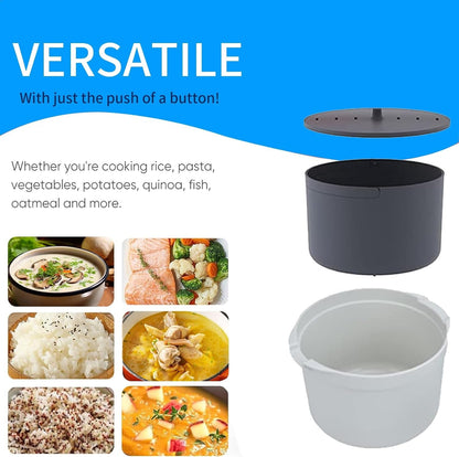 Microwave Rice Cooker, 2L Microwaveable Rice Steamer Pasta Maker with Rice Spoon Microwave Pasta Cooker for Rice, Pasta, Vegetables, Quinoa, Oatmeal, Ramen Non Stick7