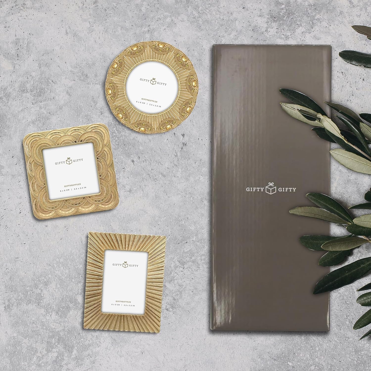 classic-gold-1920s-mini-frame-set-set-of-3-2-5x2-5-2-5x3-5-in-for-tabletop-display-perfect-for-home-decor-wedding-graduation-or-milestone-photos