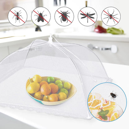 10 PACK Mesh Food Covers for outside for Picnic, Camping Supplies | Picnic Table Food Bowl Covers Outdoors Pop-Up Food Tents 2 Extra Large(40"X24") & 8 Large(17"X17") Bbqs Glamping Essentials5