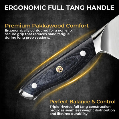 Chef Knife, 8 Inch Ultra Sharp High Carbon Steel Kitchen Knife5
