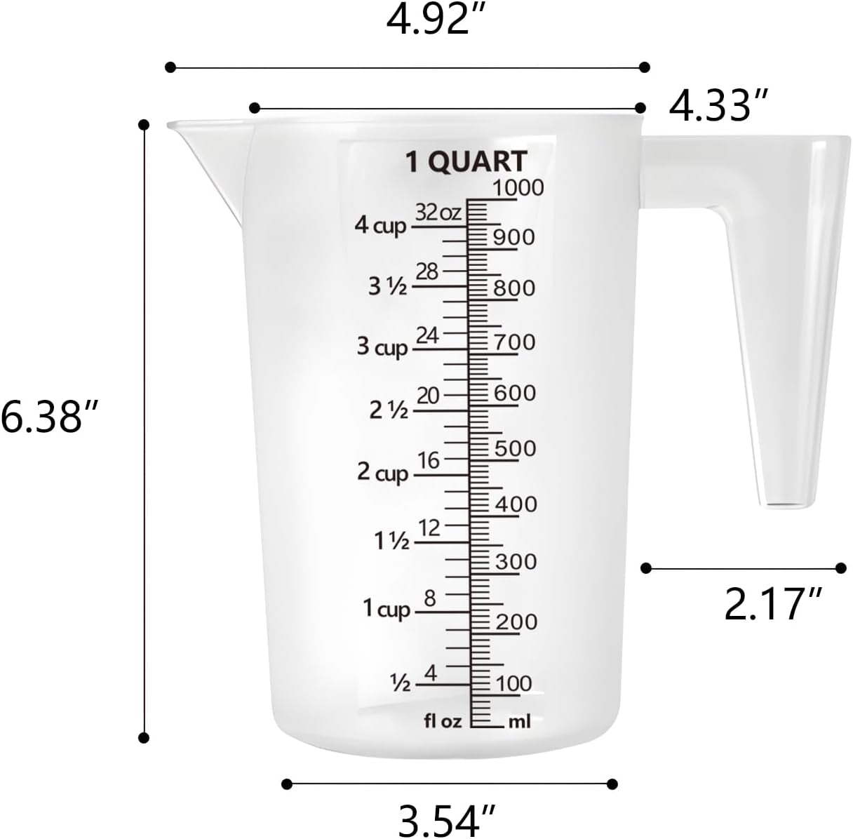 plastic-measuring-cup-with-handle-pool-chemical-measuring-cup-plastic-measuring-pitcher-for-liquid-mixing-pouring-lawn-care-pet-food-motor-oil-laboratory-and-more-32-fluid-ounces-1000ml