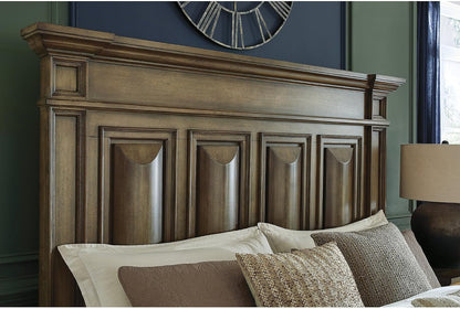 Signature Design by Ashley King Panel Bed, Tall Headboard, Brown6