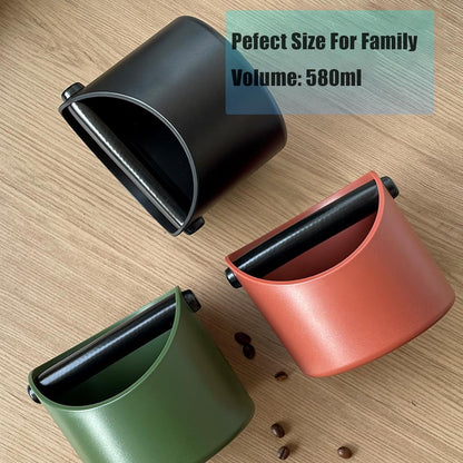 Coffee Knock Box, 4.6 In, Barista Style Espresso Grounds Knock Box, Removable Plastic Knock Rod, Non-Slip Base, Espresso Maker Accessory (Black)3