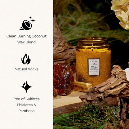 Voluspa Baltic Amber Large Scented Candle Jar 18 Oz, 100 Hr Burn4