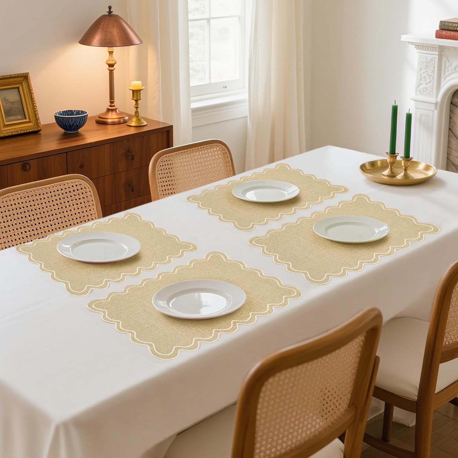 set-of-6-cotton-linen-placemats-13-x-19-inch-scalloped-wavy-embroidered-placemat-double-layered-table-placemats-washable-rustic-table-mats-for-dining-table-decor-kitchen-restaurant-hotel-party
