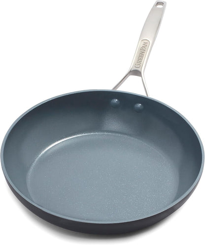 Paris Pro Hard Anodized Healthy Ceramic Nonstick, 10" Frying Pan Skillet, Pfas-Free, Dishwasher Safe, Grey1