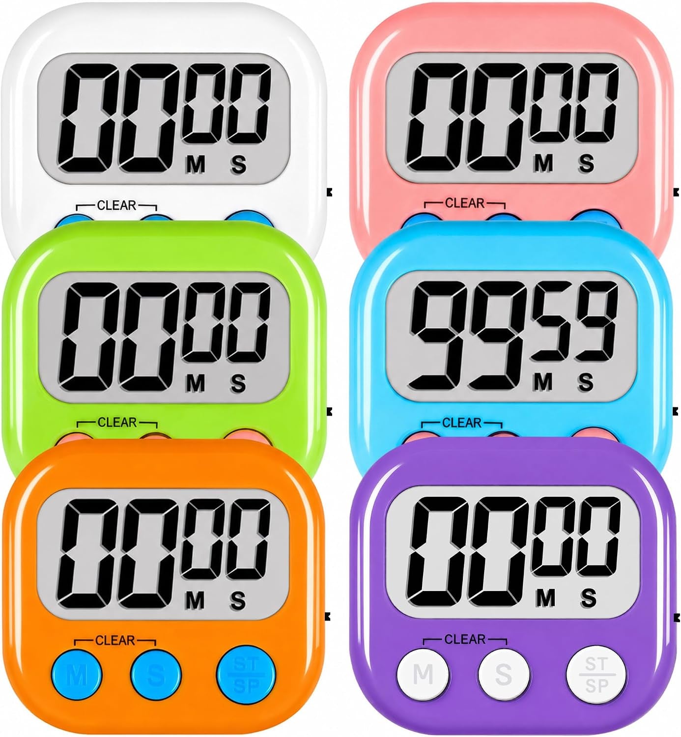 digital-kitchen-classroom-timers-for-kids-cooking-6pcs-multicolora-strong-magnetic-large-screen-big-button-kitchen-timers-for-cooking-teacher-study-blue-green-pink-purple-white-orange