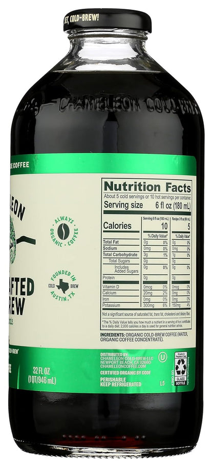 CHAMELEON COLD BREW Organic Original Cold Brew Coffee Concentrate, 32 FZ2