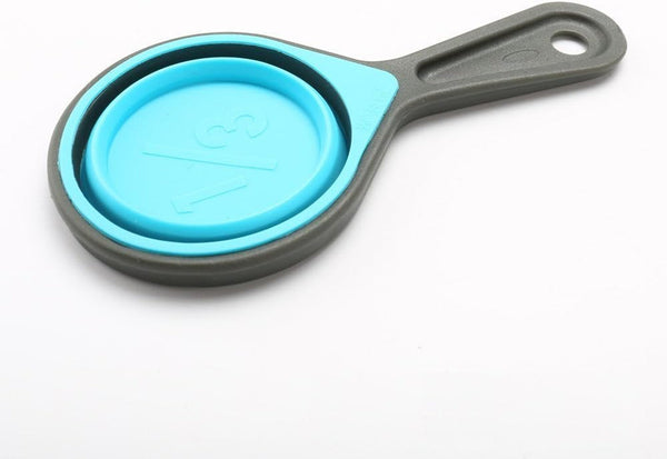 Collapsible Silicone Measuring Cups with 60Ml/80Ml/125Ml/250Ml - 4 Piece Set Kitchen Measuring Tools (4 Colors)4