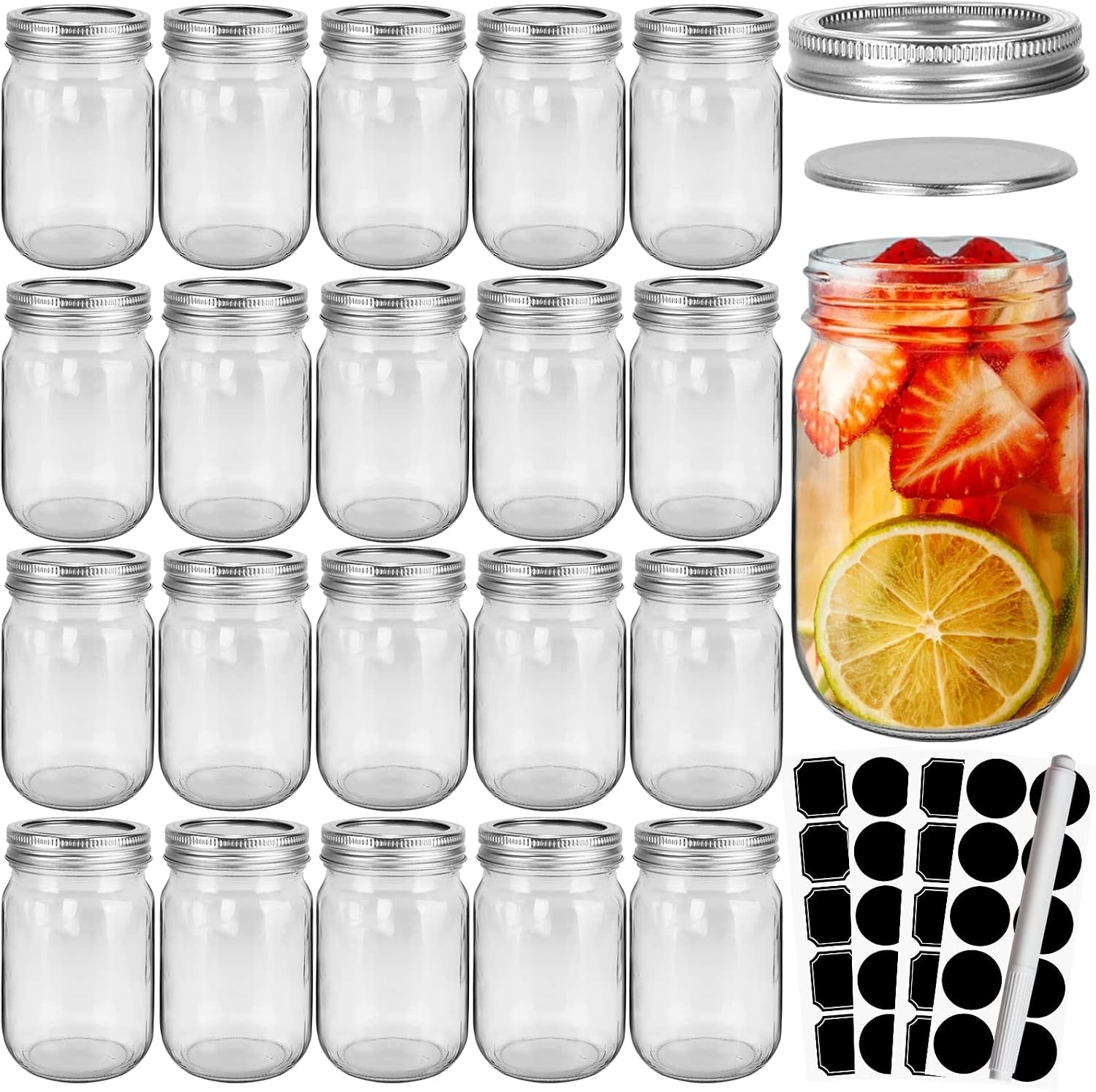 20-pcs-12oz-glass-mason-jars-with-silver-separable-lids-bpa-free-airtight-350ml-round-canning-jars-for-honey-jam-herb-wedding-favor-kitchen-storage-crafts-meal-prep