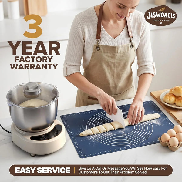 Dough Mixer, 7.4QT Electric Dough Maker with Ferment Function, Dough Mixer Machine for Pizza & Bread Dough, 304 Stainless Steel Bowl, Removeable Lid, Face-Up Touch Panel6