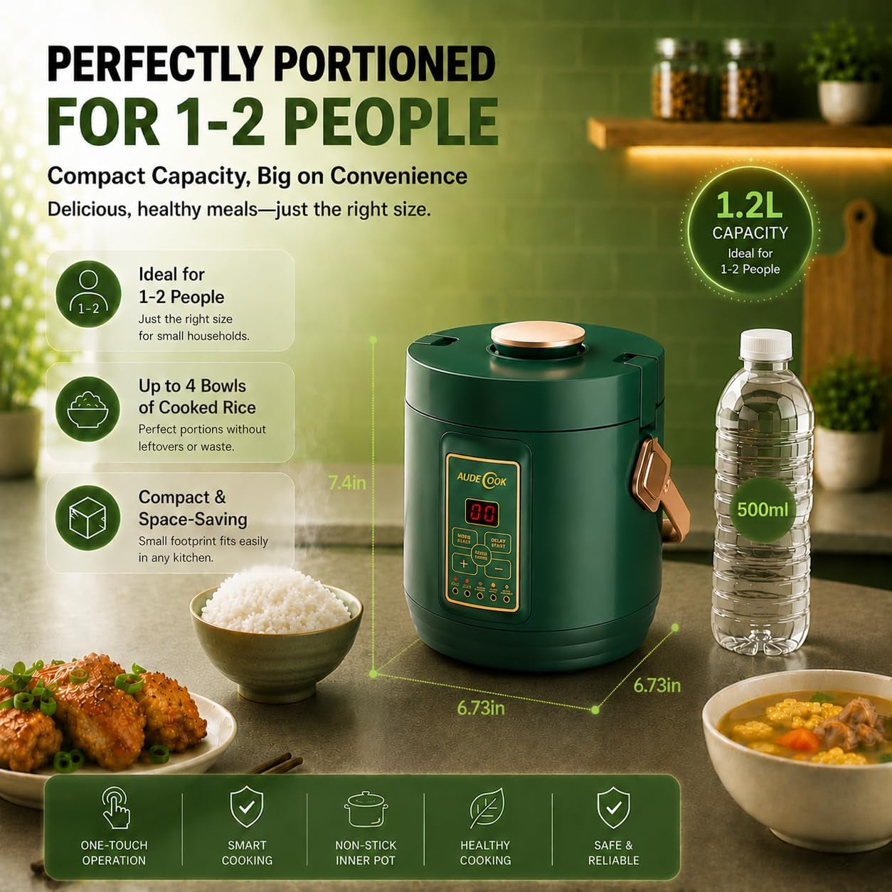 low-carb-rice-cooker-2-cup-uncooked-mini-multicooker-with-steamer-1-2l-mini-rice-cooker-portable-7-in-1-rice-maker-with-non-stick-pot-24h-timer-auto-keep-warm-stainless-steel-steamer