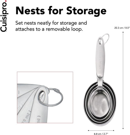 Stainless Steel Measuring Cup Set4