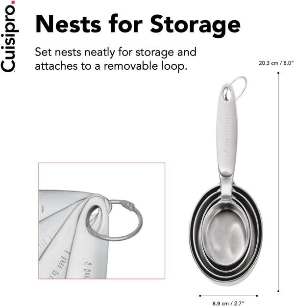 Stainless Steel Measuring Cup Set4