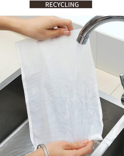 2 Pcs Multi-Purpose Nylon Strainer Bags - Ultra Fine Mesh Filter for Soy Milk, Fruit Juice, Vegetable Juice, Wine Residue - Reusable Kitchen Tool for Straining and Food Prep6