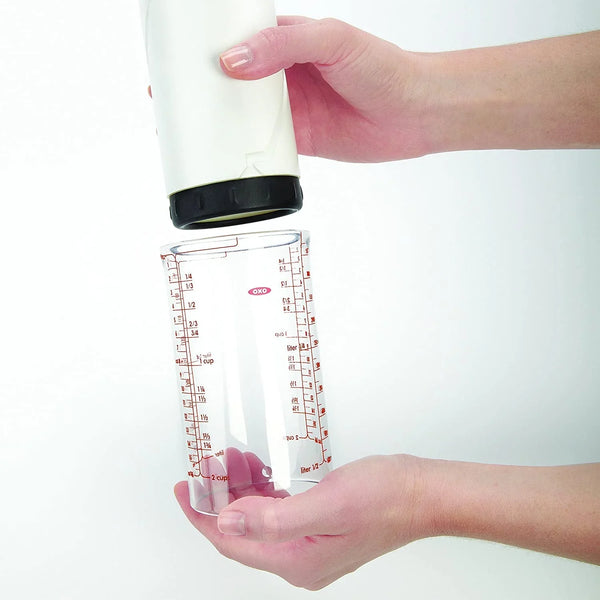 OXO Good Grips Adjustable Liquid Measuring Cup, 2 Cup Capacity | Useful for Measuring & Dispensing Peanut Butter, Honey and Other Liquids, Measurement Markings, Dishwasher Safe8