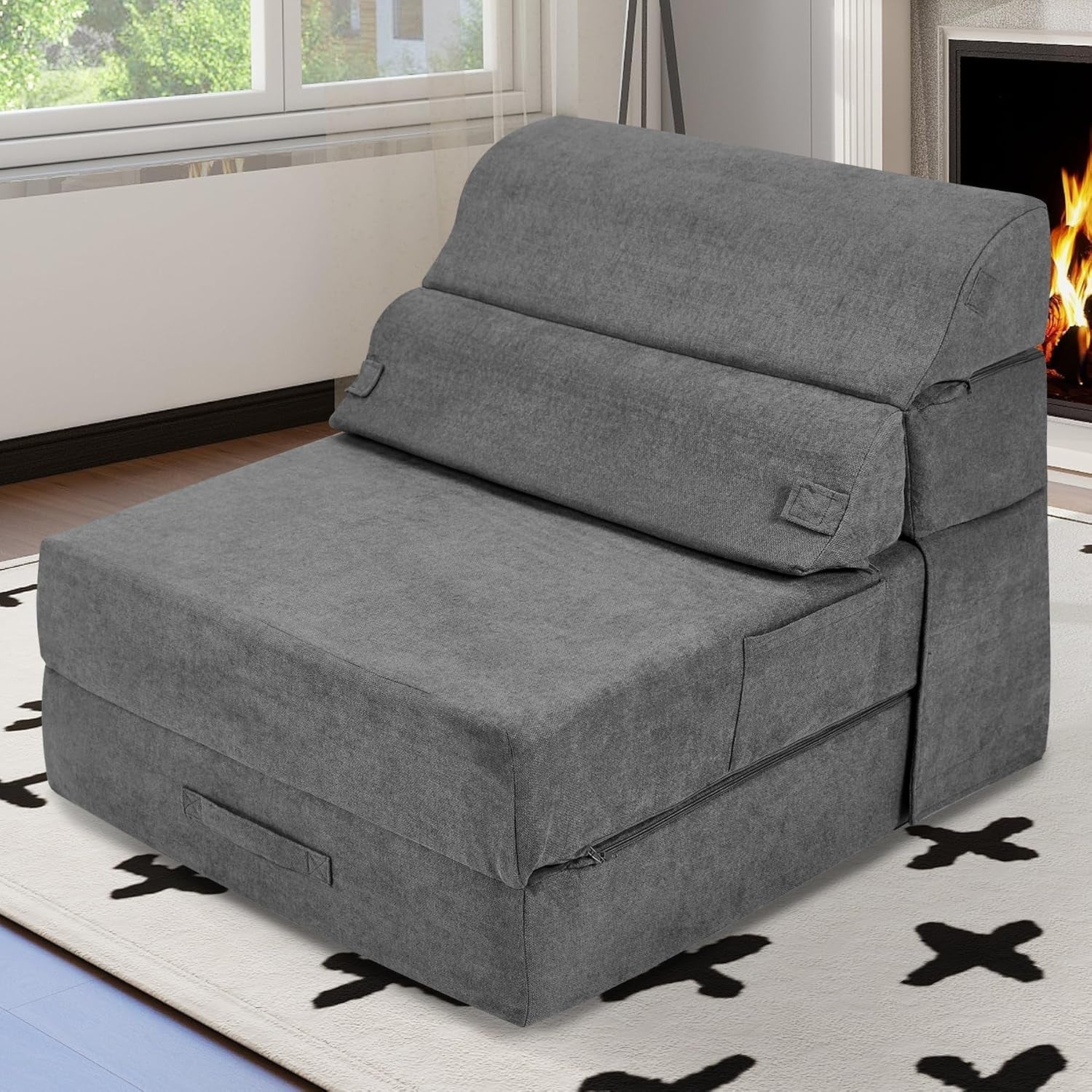 folding-sofa-bed-sleep-sofa-3-in-1-convertible-sleeper-chair-gery