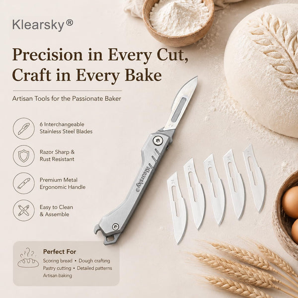 Foldable Bread Lame, Stainless Steel Sourdough Scoring Tool5