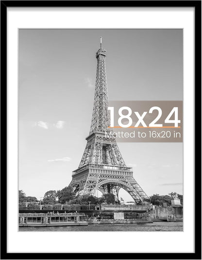 18X24 Picture Frame, Wall Decor Poster Frames, Black 1 Pack1