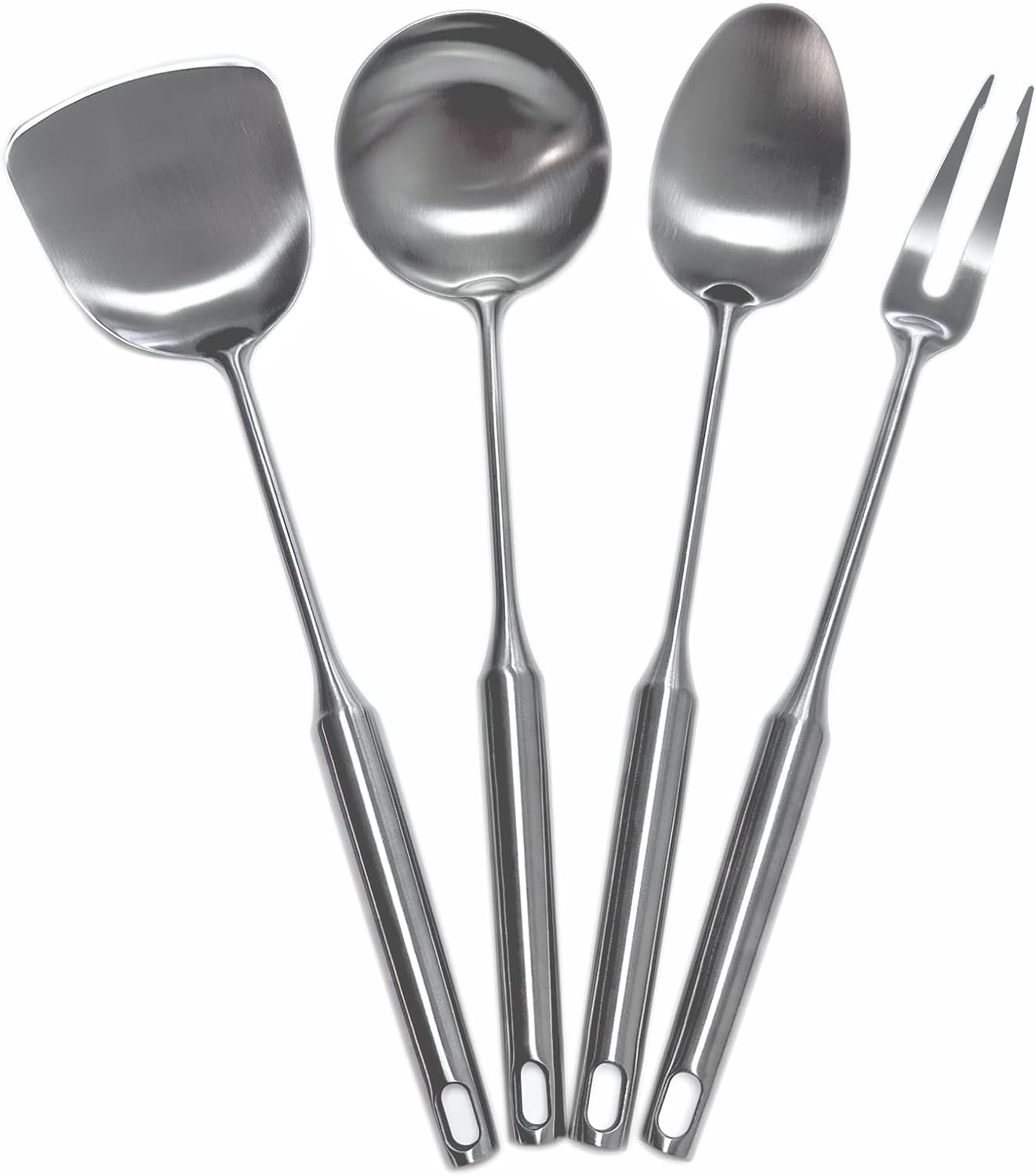 304-stainless-steel-cooking-utensils-set-4-piece-15-inch-large-size-metal-kitchen-utensils-set-including-spatula-ladle-serving-spoon-meat-fork-stainless-steel-cooking-tools
