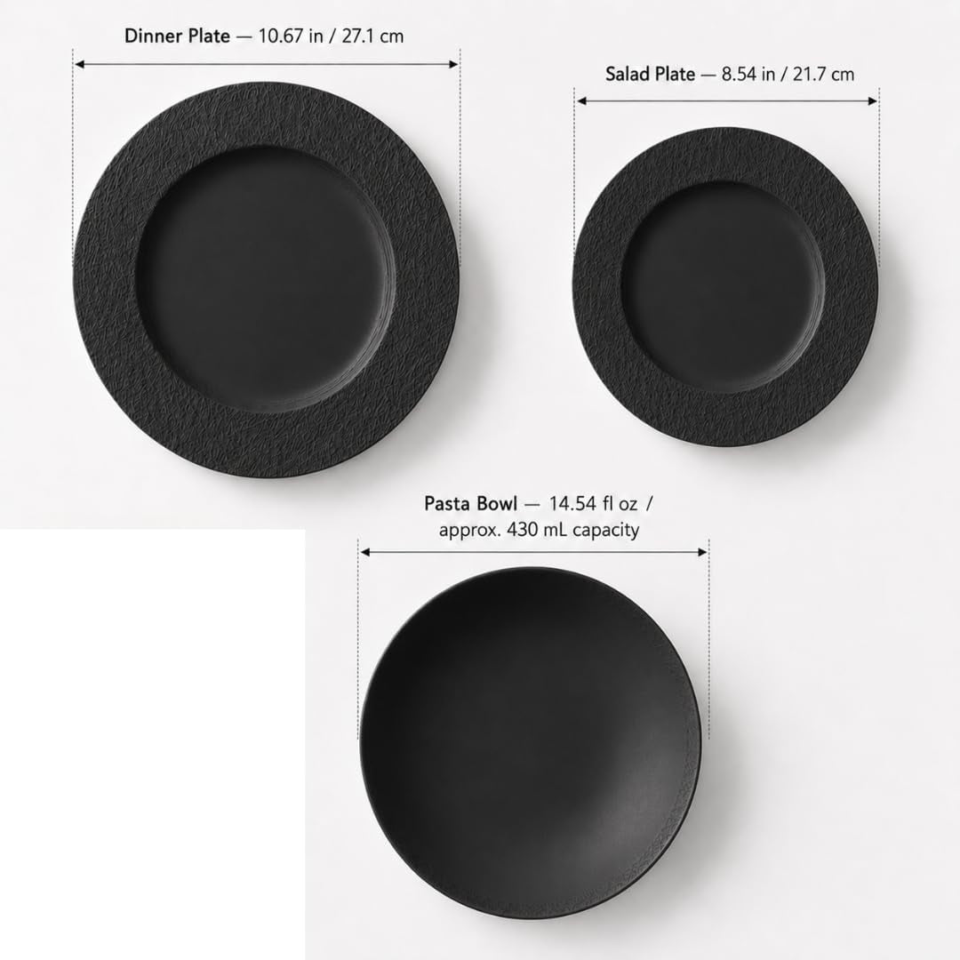 villeroy-boch-manufacture-rock-12-piece-dinnerware-set-matte-black