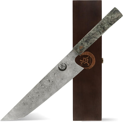 Tatsumaki Sakimaru Gyuto Chef Knife 9.5" (240Mm) – 110 Layer Damascus Steel, Dual Core Blade, Ultra Sharp Kitchen Knife1