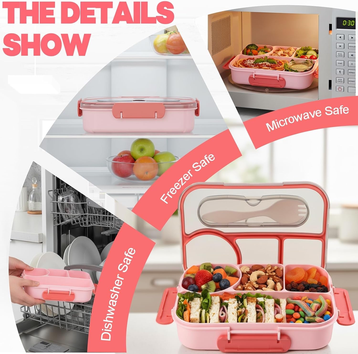 bento-box-for-adults-4-compartments-lunch-box-snack-containers-reusable-lunch-containers-drop-proof-dishwasher-safe-made-with-bpa-free-materials-pink