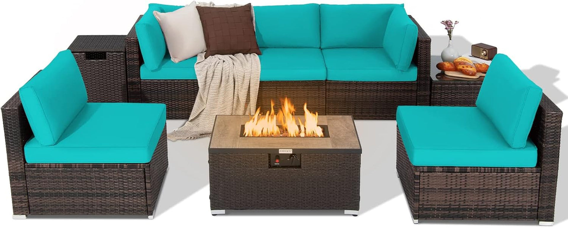 8-piece-outdoor-wicker-sofa-set-patio-rattan-conversation-set-w-32-propane-fire-pit-table-tank-holder-40-000-btu-heat-output-cozy-seat-back-cushions-fire-pit-pvc-cover-turquoise
