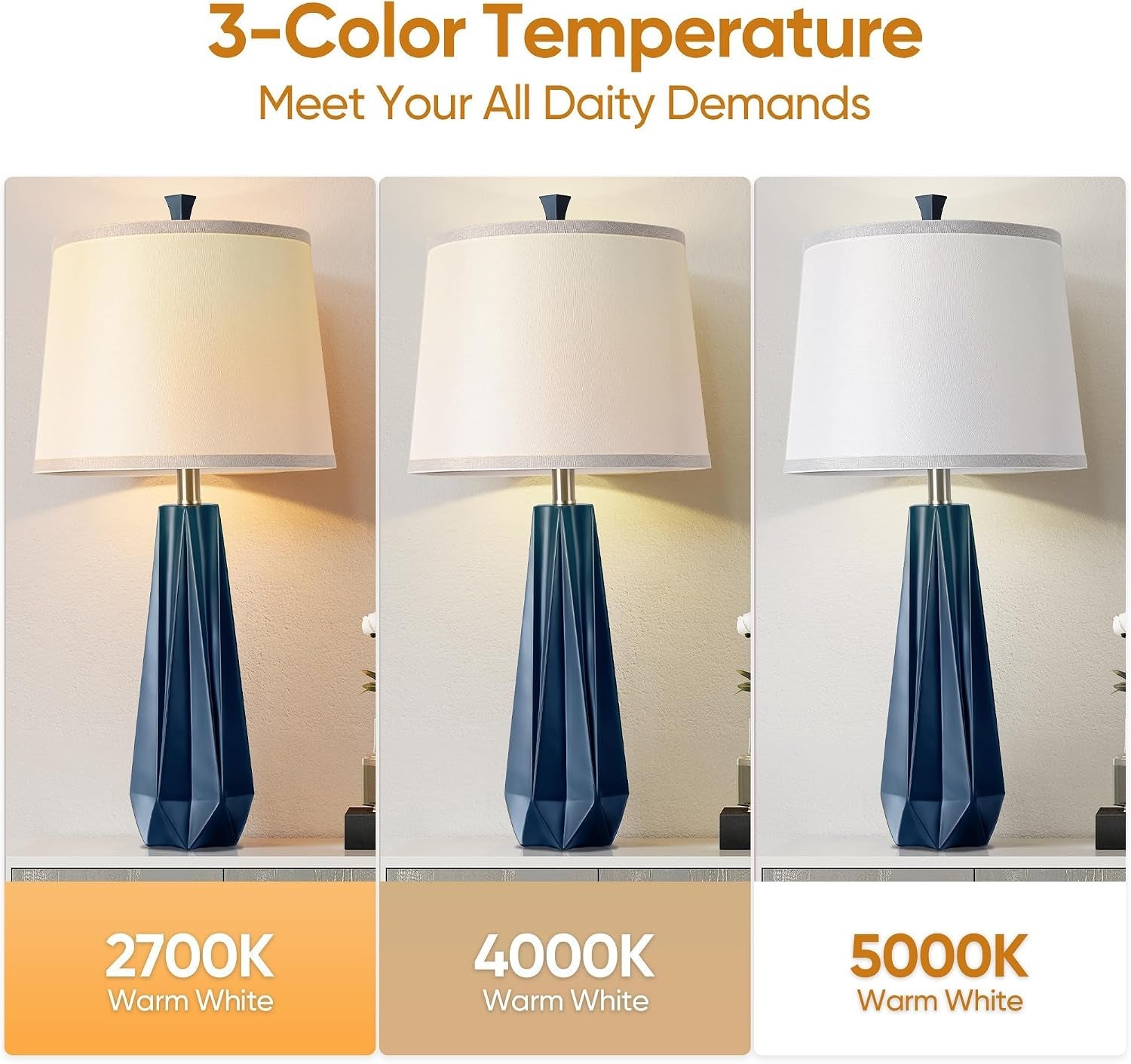 27-navy-blue-resin-table-lamps-desk-lamps-with-3-color-temperature-prism-shaped-lamp-body-rotary-switch-e26-base-with-linen-shade-desk-lamps-for-living-room-bedroom-2-bulbs-included