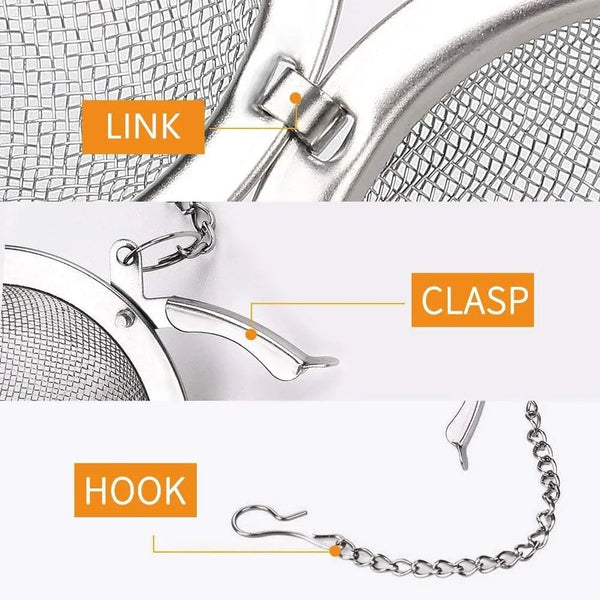2Pcs Stainless Steel Mesh Tea Ball 2.1 Inch Tea Strainers | Teas Infuser Strainer Filters for Teas3