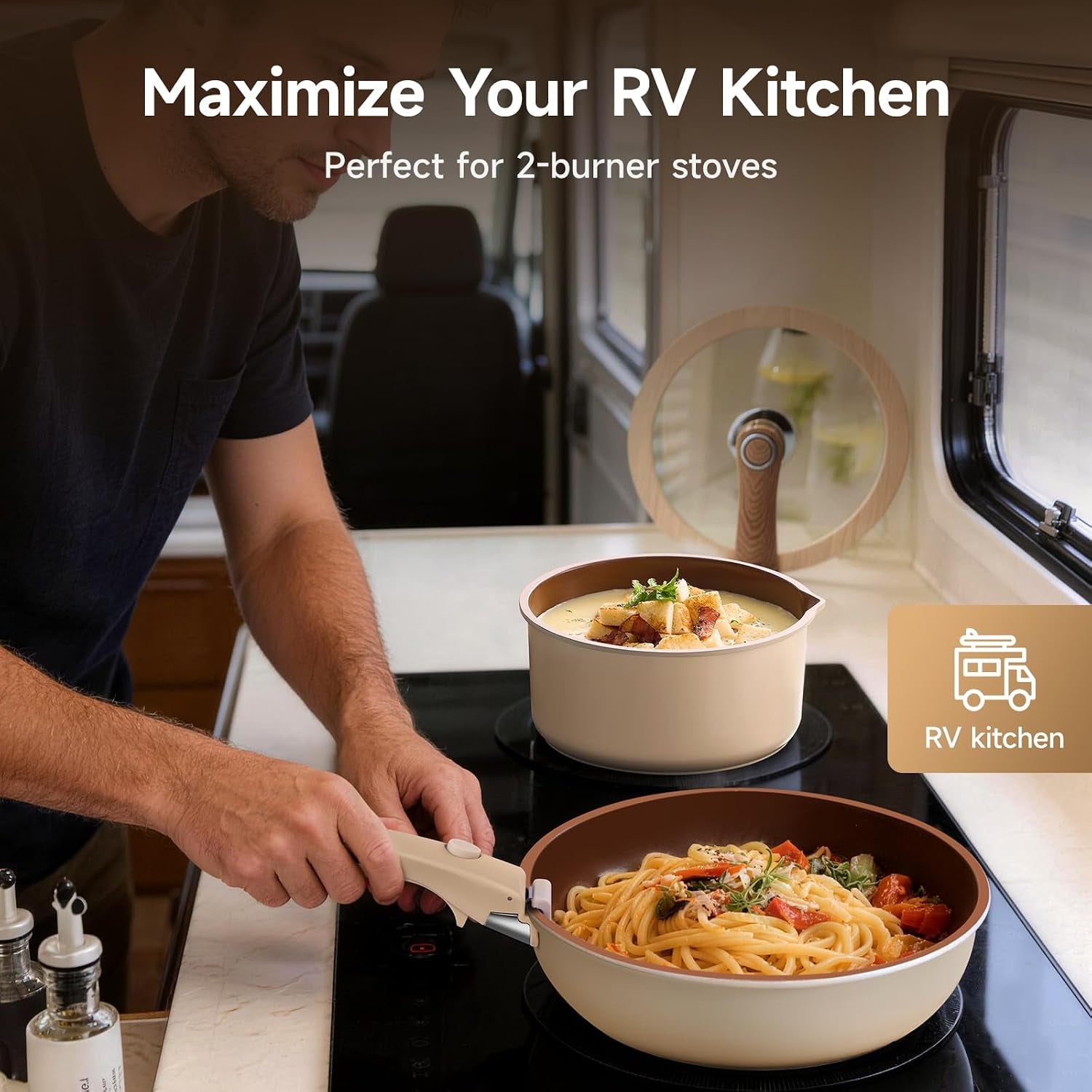 17-piece-rv-pots-and-pans-set-with-detachable-handle-for-camper-stackable-rv-cookware-induction-oven-safe-nonstick-ceramic-brown-interior-dishwasher-friendly-pfos-pfoa-free