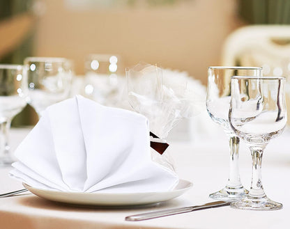 Bulk Pack-288 Hotel Cloth Napkins, 18"X18", Wrinkle Resistant, White6