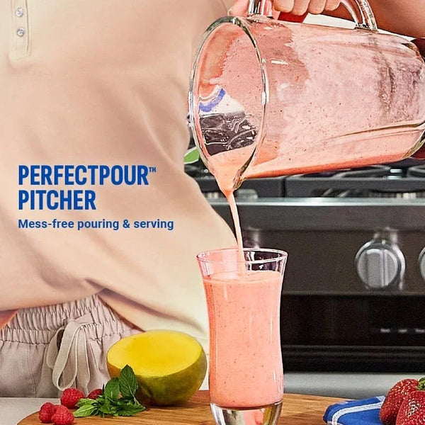Smart Pro Blender, BL6018, Smart Sensing Technology for Smooth Blends, Frappés, Salsas, 1800 Watts & 68 Oz. Glass Pitcher6