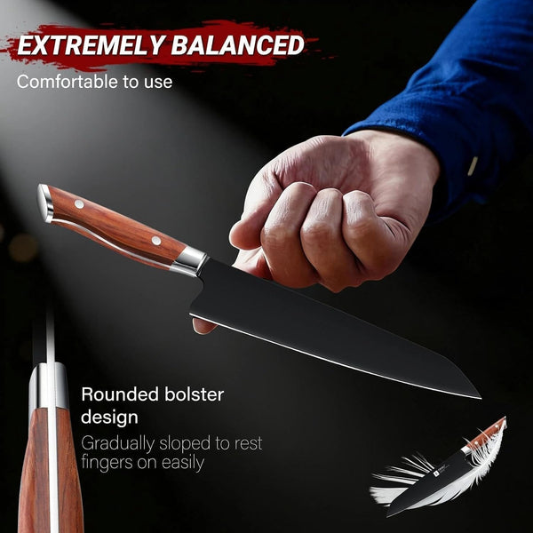 Chef Knife 8 Inch - Cooking Knife Ultra Sharp Deep Cutting Knives6