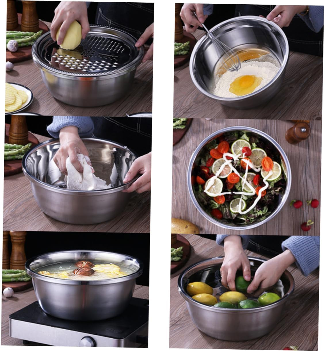 stainless-steel-3-piece-vegetable-slicer-and-grater-draining-bowl-set